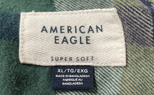 Load image into Gallery viewer, American Eagle Mens Multicolor Plaid Long Sleeve Button-Up Shirt Size XL
