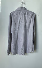 Load image into Gallery viewer, Michael Kors Mens Gray Long Sleeve Slim Fit Collared Dress Shirt Size 16.5
