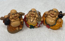 Load image into Gallery viewer, Lot Of 11 Pcs Mixed Variety Multicolor Decorative Laughing Buddha Mini Figurines
