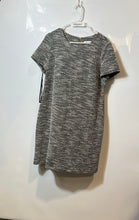 Load image into Gallery viewer, Calvin Klein Womens Black White Heather Tweed Back Zip Sheath Dress Size 16
