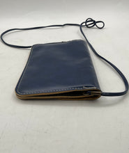 Load image into Gallery viewer, Unbranded Womens Blue Leather Zipper Magnetic Flap Shoulder Crossbody Bag
