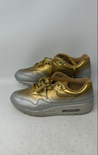 Load image into Gallery viewer, Nike Womens Air Max 1 LX Metallic Gold Platinum Lace-Up Sneakers Shoes Size 9.5
