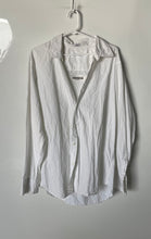Load image into Gallery viewer, Calvin Klein Mens White Cotton Long Sleeve Collared Button-Up Shirt Size Large
