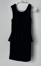 Load image into Gallery viewer, Guess Womens Black Sleeveless Round Neck Peplum Back Zip Mini Dress Size 4
