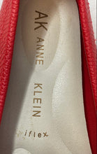 Load image into Gallery viewer, Anne Klein Womens Red Leather Iflex Moc Toe Slip-On Loafer Shoes Size 7.5M
