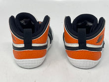 Load image into Gallery viewer, Authentic Nike Kids Jordan 1 Crib Bootie Orange White Black Sneaker Shoes Sz 2C
