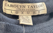 Load image into Gallery viewer, Carolyn Taylor Womens Blue Knitted Sleeveless Crew Neck Pullover Tank Top Size L
