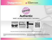 Load image into Gallery viewer, Authentic Marc Jacobs Unisex Glossy Black Sunglasses
