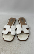 Load image into Gallery viewer, Steven New York Womens Harlien White Open Toe Slip-On Slide Sandals Size 9.5 M

