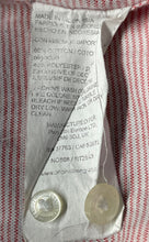 Load image into Gallery viewer, Original Penguin Mens Red Striped Collared Short Sleeve Button-Up Shirt Size L
