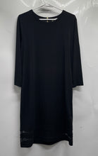 Load image into Gallery viewer, Michael Kors Womens Black Long Sleeve Back-Zip Shift Dress Size XL
