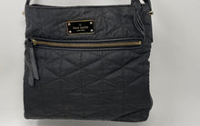 Load image into Gallery viewer, Kate Spade New York Womens Black Quilted Adjustable Strap Crossbody Purse
