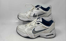 Load image into Gallery viewer, Nike Mens Air Monarch IV 415445-102 White Blue Gray Lace-Up Sneakers Shoes Sz 10
