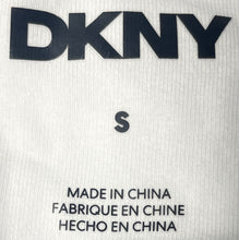 Load image into Gallery viewer, DKNY Mens White Short Sleeve Collared Quarter Zip Polo Shirt Size Small
