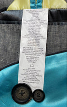 Load image into Gallery viewer, Penguin Mens Gray Linen Long Sleeve Notch Lapel Two-Button Blazer Size Large

