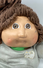Load image into Gallery viewer, Cabbage Patch Kids Brown Yarn Hair 1980s Vintage Style Plush Doll With Outfit
