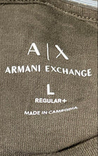 Load image into Gallery viewer, Armani Exchange Mens Brown Short Sleeve Crew Neck Pullover T-Shirt Size L
