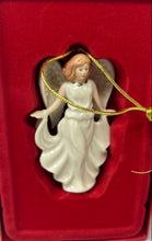 Load image into Gallery viewer, Lenox White Engraved Christmas Decorative Angel Figure Ornament With Box
