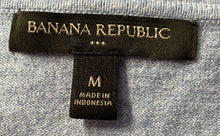Load image into Gallery viewer, Banana Republic Womens Blue Long Sleeve Collared Polo Sweater Size Medium
