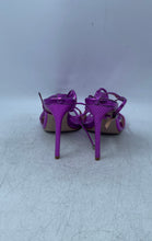 Load image into Gallery viewer, Schutz Womens Vikki Purple Tie Stiletto Heel Strappy Sandals Size 8.5B
