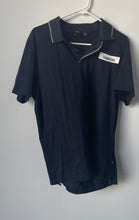 Load image into Gallery viewer, Hugo Boss Mens Blue Mercerised Short Sleeve Collared Slim Fit Polo Shirt Size XL
