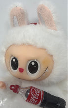 Load image into Gallery viewer, Replica Pop Mart The Monsters Coca-Cola Series White Labubu Keychain Plush Toy

