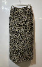 Load image into Gallery viewer, Banana Republic Womens Black Beige Leaf Printed Side Button Maxi Skirt Size 6

