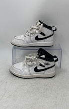 Load image into Gallery viewer, Nike Kids Air Jordan 1 Mid DQ8424-132 White Black Lace-Up Sneaker Shoes Size 11C
