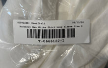 Load image into Gallery viewer, Authentic Burberry Brit Mens White Cotton Long Sleeve Button-Up Shirt Size S
