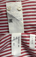Load image into Gallery viewer, Michael Kors Mens Red White Long Sleeve Button-Up Shirt Size Large

