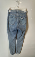 Load image into Gallery viewer, Abercrombie &amp; Fitch Womens Blue Distressed High Rise Ankle Jeans Size 26
