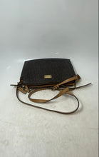 Load image into Gallery viewer, Calvin Klein Womens Brown Signature Print Leather Adjustable Strap Crossbody Bag
