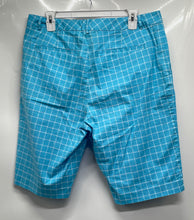 Load image into Gallery viewer, Lauren Ralph Lauren Active Womens Blue White Check Bermuda Shorts Size 12

