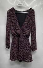 Load image into Gallery viewer, Express Womens Black Multicolor Long Sleeve One-Piece Romper Size XS

