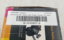 Load image into Gallery viewer, Polaroid Adjustable Legs 50" Photo And Video Travel Tripod Stand With Carry Bag
