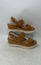 Load image into Gallery viewer, Cole Haan Womens Aislin Brown Open Toe Wedge Heel Slingback Sandals Size 7.5B
