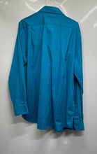 Load image into Gallery viewer, Croft &amp; Barrow Mens Blue Classic Fit Spread Collar Long Sleeve Dress Shirt Sz L
