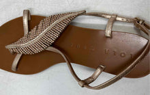 Load image into Gallery viewer, Lola Cruz Womens Bronze Open Toe Block Heel Slingback Sandals Size EUR 37
