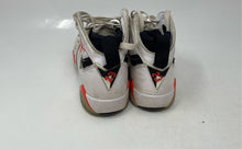 Load image into Gallery viewer, Nike Boys Air Jordan 7 DQ6040-160 White Orange Sneakers Shoes Size 4.5Y
