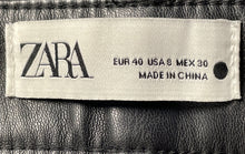 Load image into Gallery viewer, Zara Womens Black Stretch Pockets Straight Leg Trouser Pants Size 8
