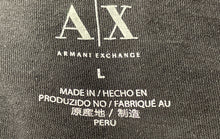 Load image into Gallery viewer, Armani Exchange Mens Black Short Sleeve V-Neck Pullover T-Shirt Size Large
