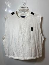 Load image into Gallery viewer, Psycho Bunny Unisex White Sleeveless Crew Neck T-Shirt Size Large
