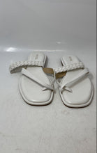 Load image into Gallery viewer, Michael Kors Womens Alba White Slip-On Flat Thong Slide Sandals Size 11M
