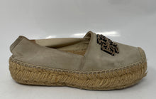 Load image into Gallery viewer, Authentic Tory Burch Womens Everly Brown Gray Espadrille Shoes 6.5M Damaged Worn
