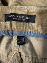 Load image into Gallery viewer, Banana Republic Mens Brown Cotton Ribbed Pockets Straight Leg Jeans Size 33x32
