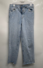 Load image into Gallery viewer, Playboy By Pacsun Womens Denim Light Wash Embroidered Straight Leg Jeans Size 26
