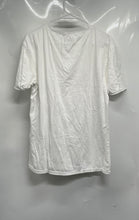 Load image into Gallery viewer, Zara Adults White Cotton Round Neck Short Sleeve Pullover T-Shirt Size Medium
