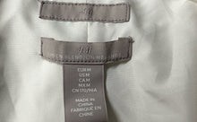 Load image into Gallery viewer, H&amp;M Womens White 3/4 Sleeve Pockets Notched Lapel Open Front Blazer Sz M W/Tags
