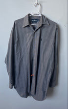 Load image into Gallery viewer, Ralph Lauren Mens Blake Gray Two Ply Cotton Collared Button-Up Shirt Size S
