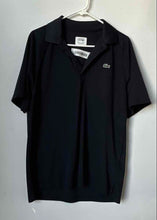 Load image into Gallery viewer, Lacoste Mens Blue Short Sleeve Spread Collar Golf Polo Shirt Size Large
